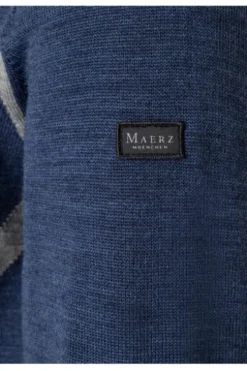 MAERZ Rundhals Pullover deep sea