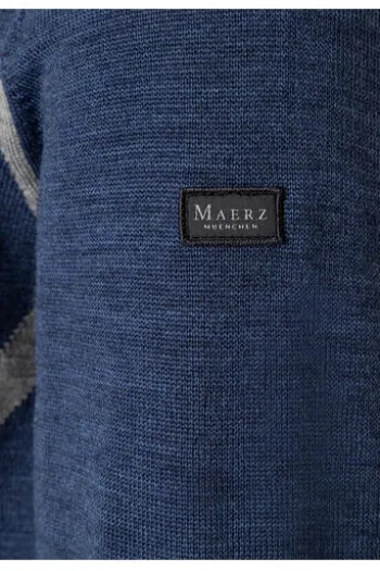 MAERZ Rundhals Pullover deep sea