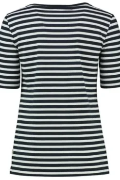 MAERZ Shirt marine gestreift in softer Baumwoll-Mixqualität