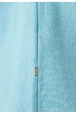 MAERZ Stehbund-Pullover hellblau aus hochwertiger Merinowolle