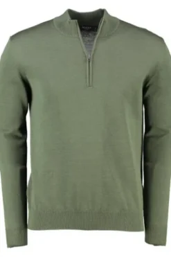 MAERZ Stehkragen Pullover moos garden