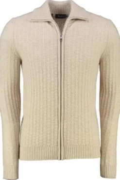 MAERZ Strickjacke beige aus Merinowolle