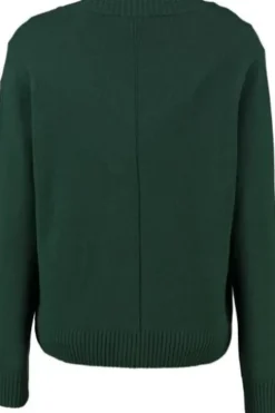 MAERZ Strickjacke grün aus hochwertiger Merinowolle