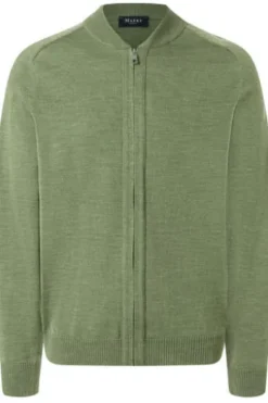 MAERZ Strickjacke grün aus Merinowolle