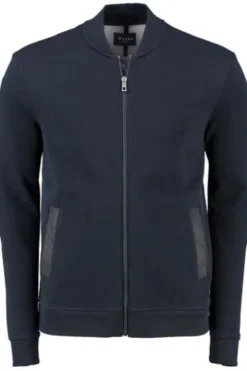 MAERZ Strickjacke marine für Herren mit Schalkragen