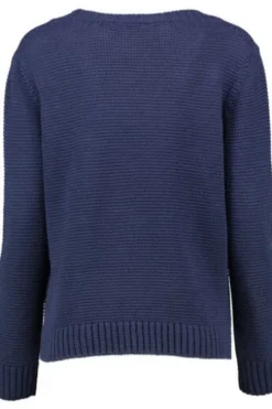MAERZ Strickjacke marine in softer Organic-Baumwoll-Qualität
