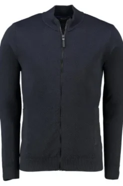 MAERZ Strickjacke marine mit Strukturmuster