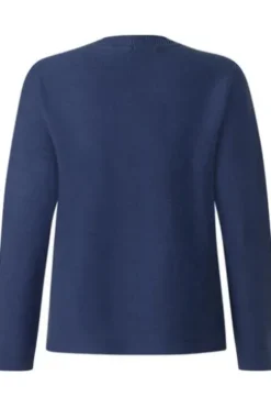 MAERZ Strickjacke midnight sail- blau in Organic-Baumwoll-Qualität