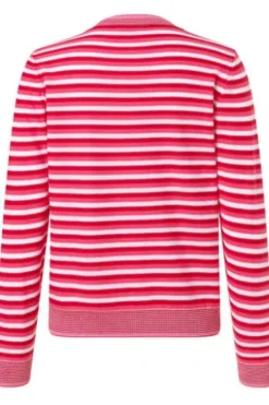 MAERZ Strickjacke rot gestreift