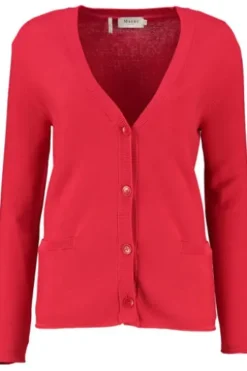MAERZ Strickjacke rot in softer Natur-Qualität