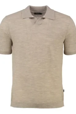 MAERZ Strick Polo-Shirt iced latte Modern Fit