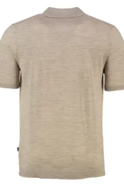 MAERZ Strick Polo-Shirt iced latte Modern Fit