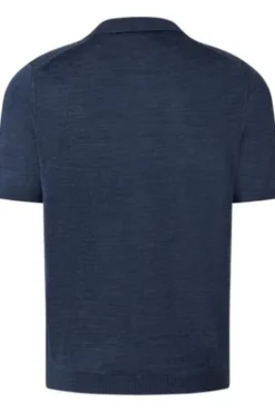 MAERZ Strick Polo-Shirt nimes blue Modern Fit