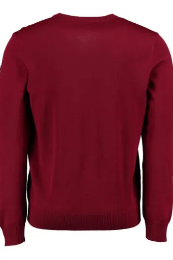 MAERZ V-Ausschnitt Pullover bordeaux