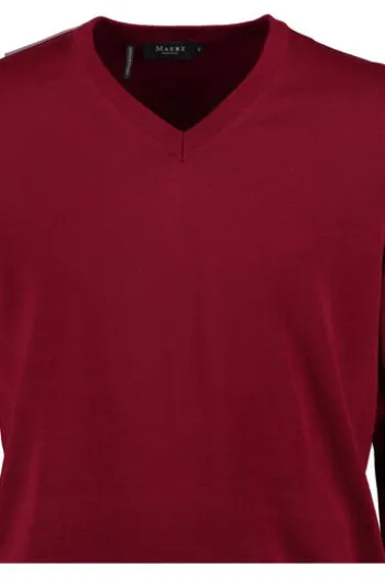 MAERZ V-Ausschnitt Pullover bordeaux