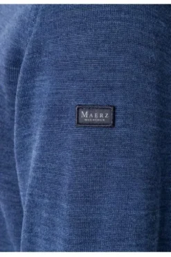 MAERZ V-Ausschnitt Pullover deep sea