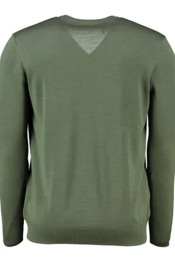 MAERZ V-Ausschnitt Pullover moos garden