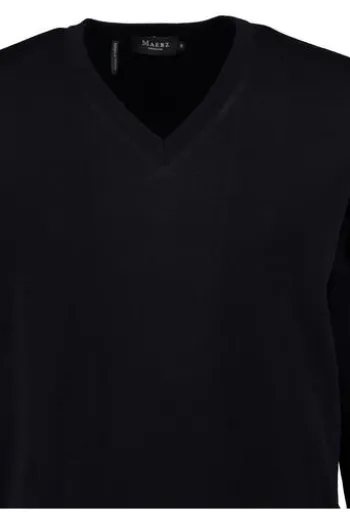 MAERZ V-Ausschnitt Pullover marine