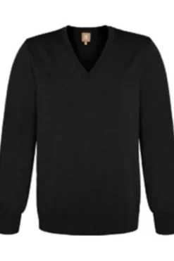 MAERZ V-Ausschnitt Pullover schwarz