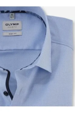 OLYMP Business Hemd LEVEL 5 FIVE hellblau Body Fit Langarm