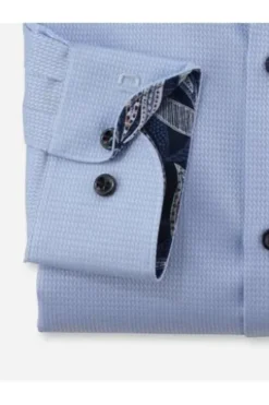 OLYMP Business Hemd LEVEL 5 FIVE hellblau Body Fit Langarm