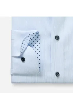 OLYMP Business Hemd Luxor bleu gestreift Modern Fit Langarm