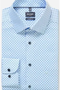 OLYMP Business Hemd Luxor hellblau Modern Fit Langarm