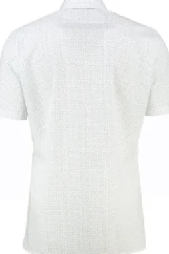 OLYMP Business Hemd Luxor rose geblümt Modern Fit Kurzarm