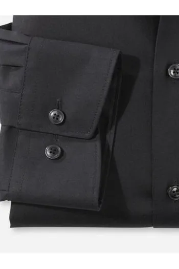 OLYMP Business Hemd Luxor schwarz Modern Fit Langarm
