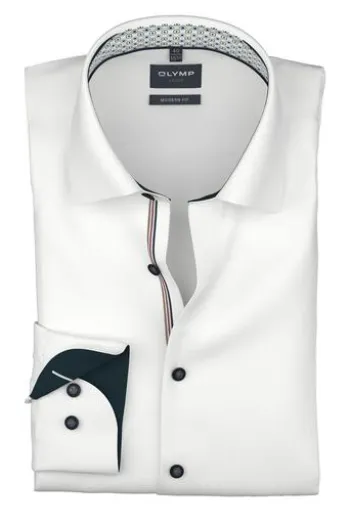 OLYMP Business Hemd Luxor weiss Modern Fit Langarm