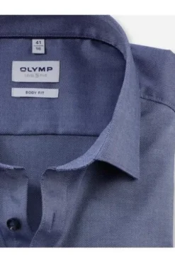 OLYMP Level Five City Hemd uni 1/1 MF marine