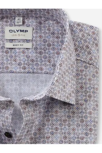 OLYMP Level Five He.-Krawatte braun