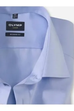 OLYMP Luxor City Hemd uni 1/1 MF bleu