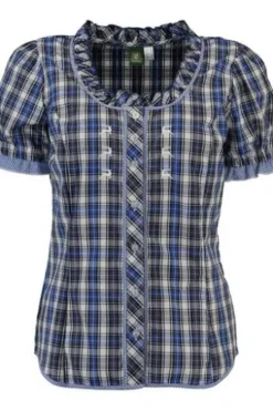 OS TRACHTEN Bluse blau