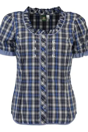 OS TRACHTEN Bluse blau