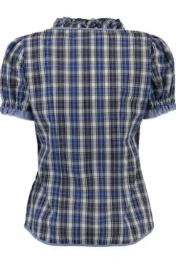 OS TRACHTEN Bluse blau