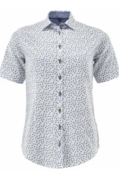 OS TRACHTEN Bluse blau