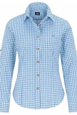 OS TRACHTEN Bluse hellblau