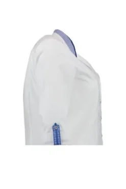 OS TRACHTEN Bluse weiß/blau