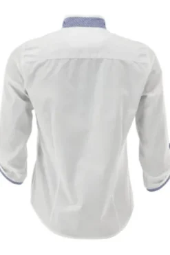 OS TRACHTEN Bluse weiß/blau