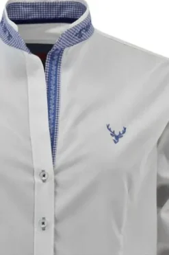 OS TRACHTEN Bluse weiß/blau