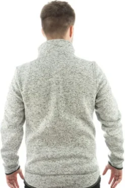 OS TRACHTEN Fleece-Jacke grau meliert
