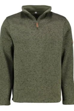 OS TRACHTEN Fleece-Troyer oliv meliert