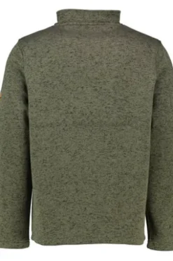 OS TRACHTEN Fleece-Troyer oliv meliert
