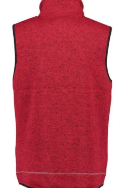 OS TRACHTEN Fleece-Weste rot meliert
