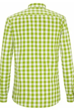 OS TRACHTEN Groß-Karohemd Slim Fit grün