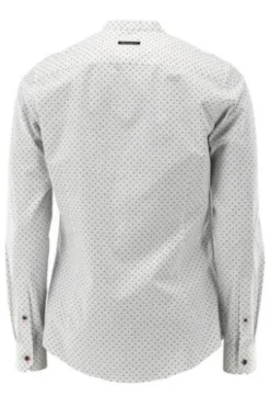 OS TRACHTEN Hemd jeans gemustert Slim Fit Langarm