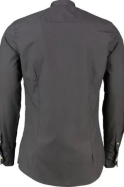 OS TRACHTEN Hemd schwarz Slim Fit Langarm