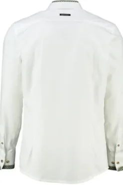 OS TRACHTEN Hemd weiss/grün Slim Fit