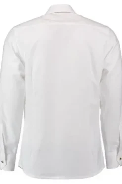 OS TRACHTEN Hemd weiss Slim Fit Langarm mit Stickerei